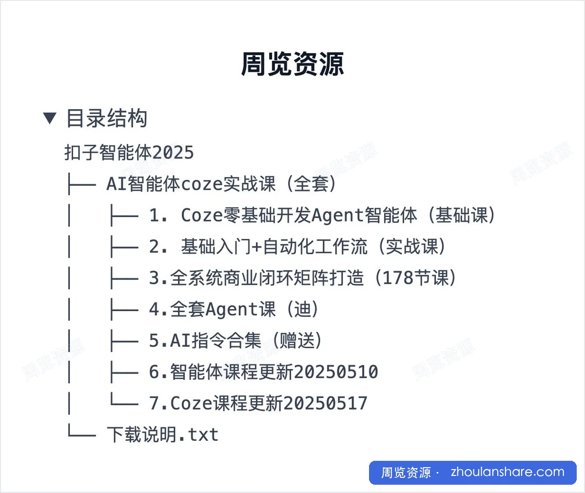 AI智能体Coze实战课