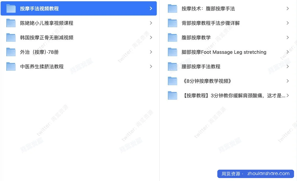 按摩学教程合集