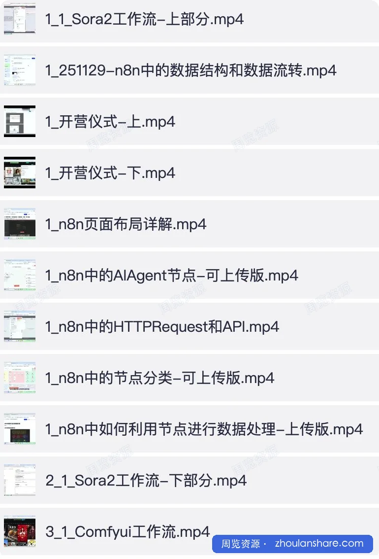 AI工作流训练营第四期：n8n+Sora2+Comfyui全流程实战教学