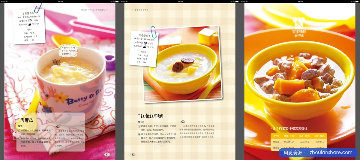 小吃配方 - 宝宝辅食系列