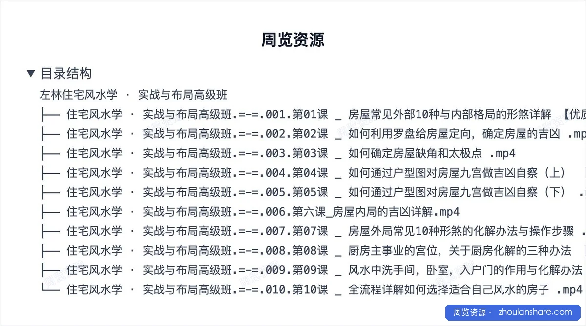 左林住宅风水学 · 实战与布局高级班