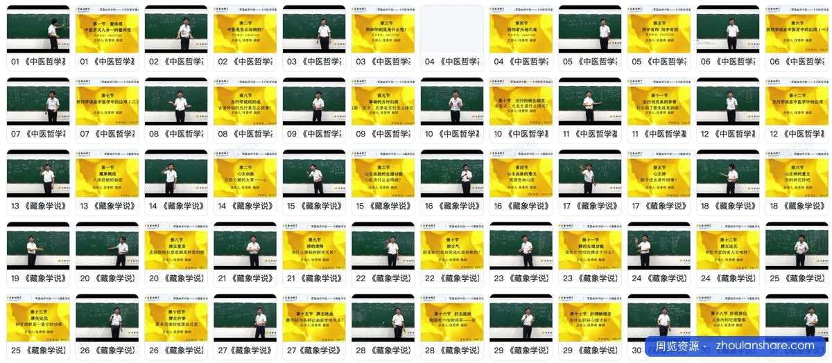 零基础学中医82视频+课件