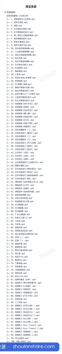 吉他系统教程 小白到大神