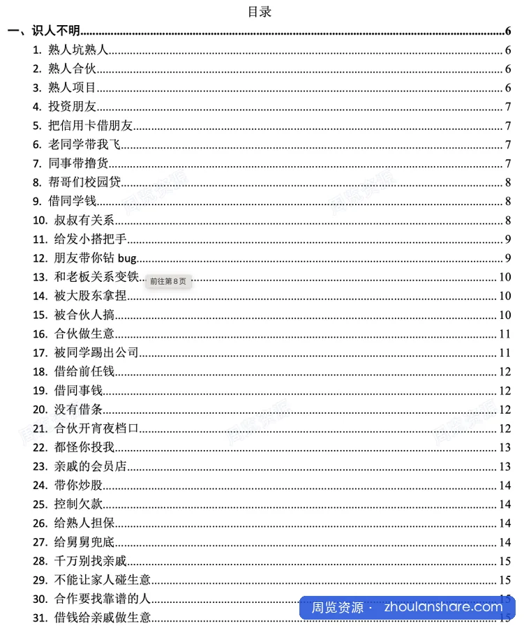 天涯神贴之123个亏钱案例：