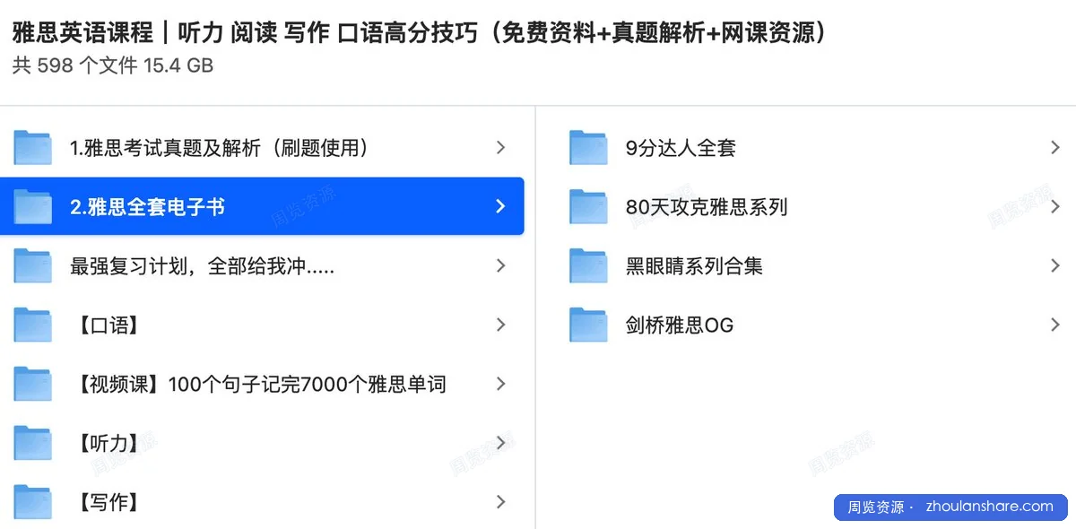 雅思英语课程｜听力 阅读 写作 口语高分技巧（免费资料+真题解析+网课资源）