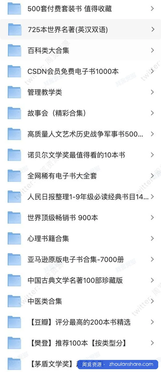 整理了各种珍贵电子书合集