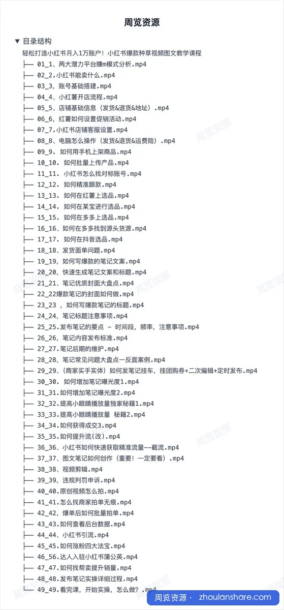 轻松打造小红书月入1万账户！小红书爆款种草视频图文教学课程