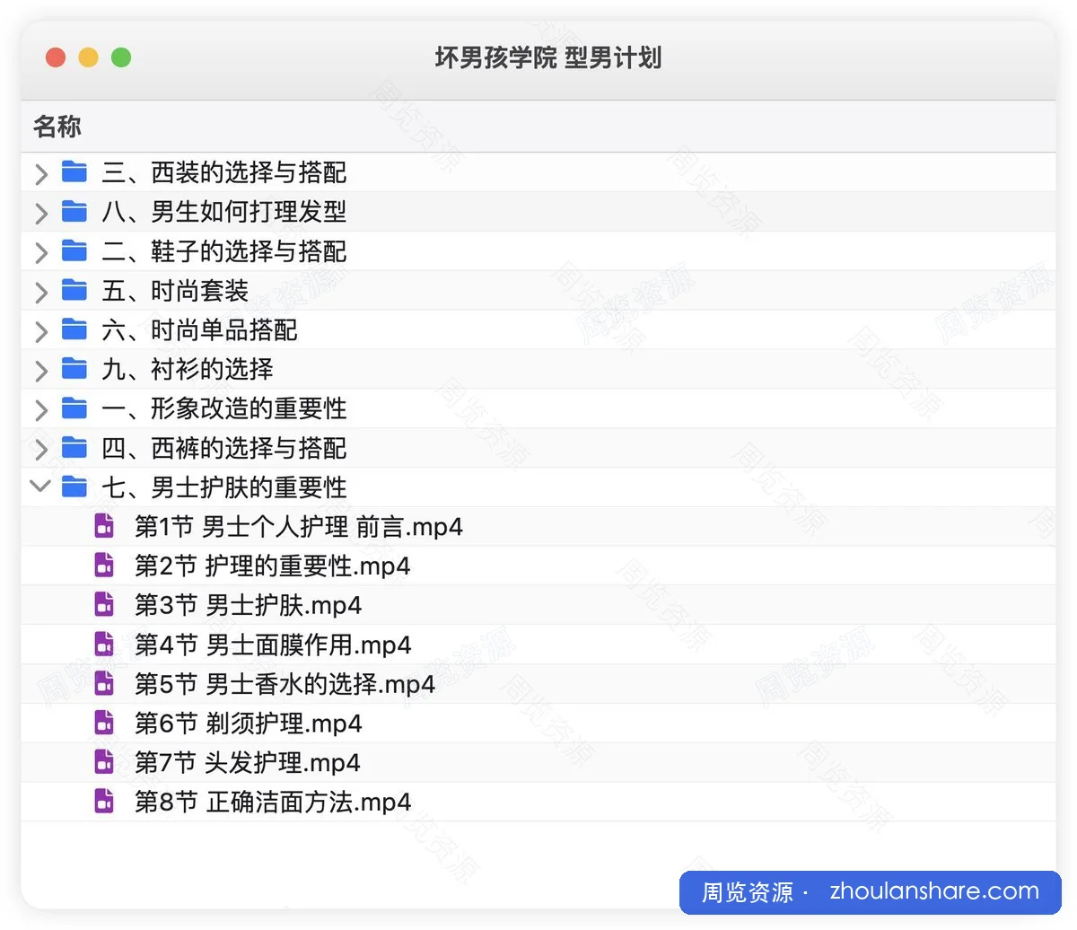坏男孩学院 型男计划