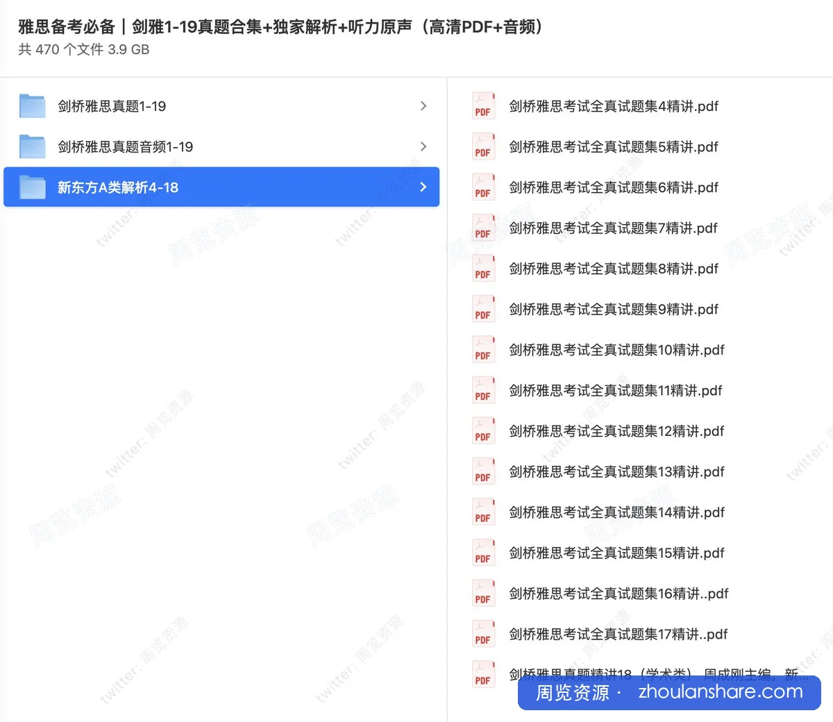 雅思备考必备｜剑雅1-19真题合集+独家解析+听力原声（高清PDF+音频）
