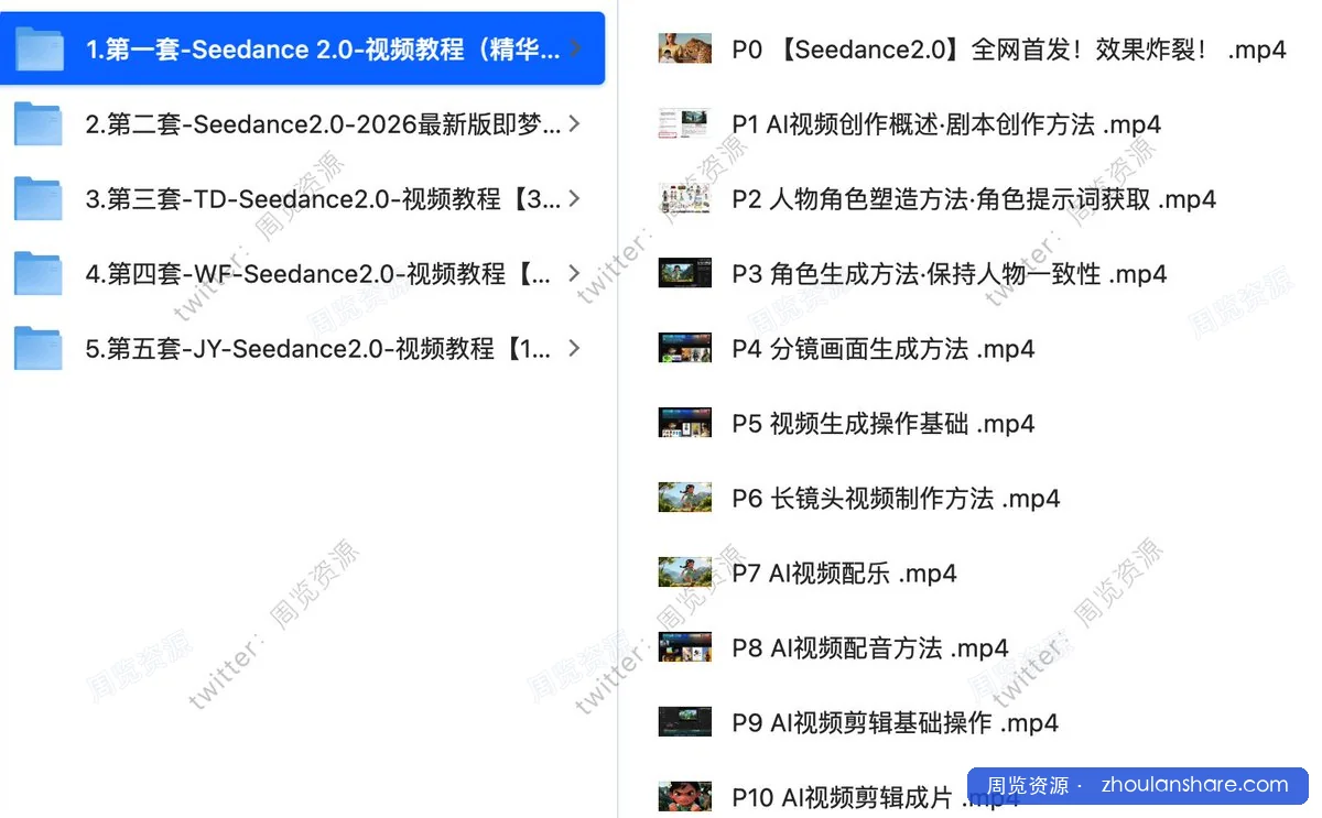 Seedance2(1).0保姆级教程5套合集，从入门到精通的最全攻略