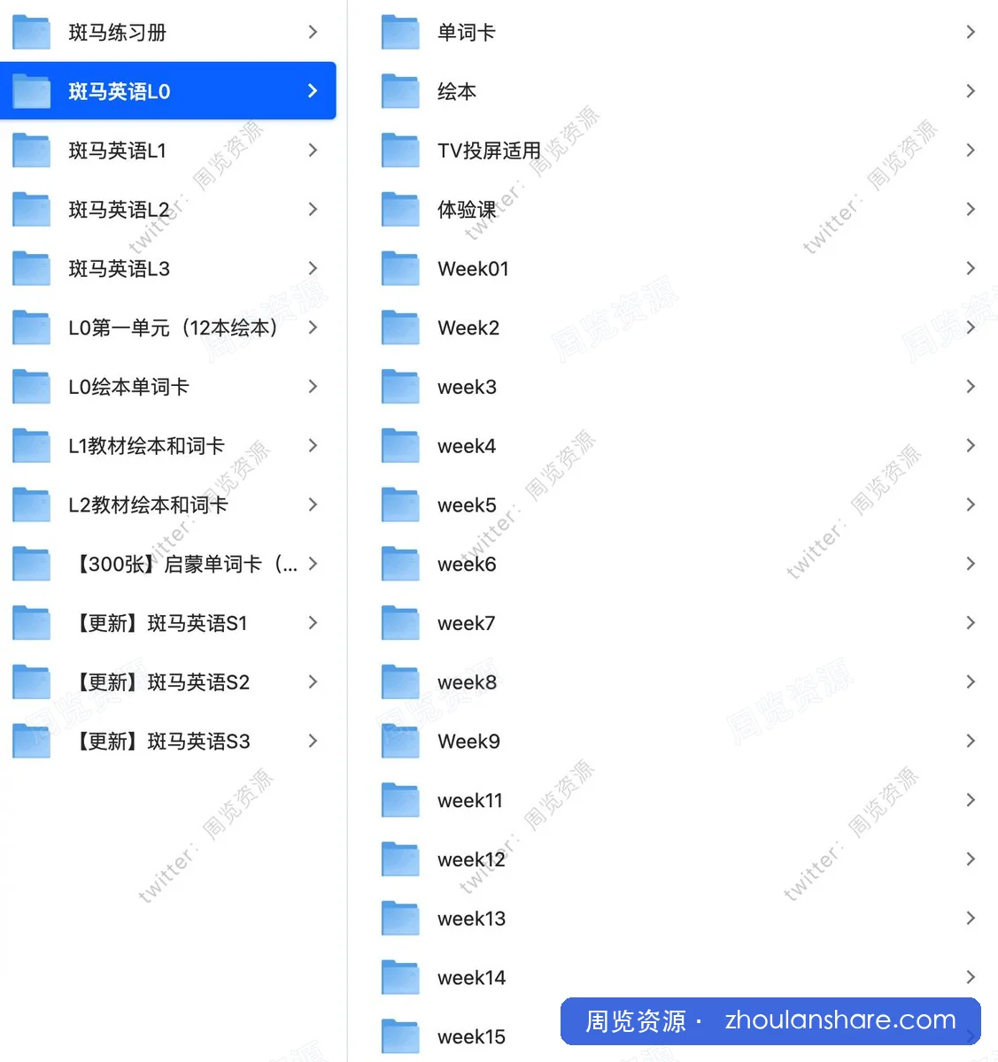 斑马百科英语启蒙高清动画片S1-S4全套课程（2755份 176G）