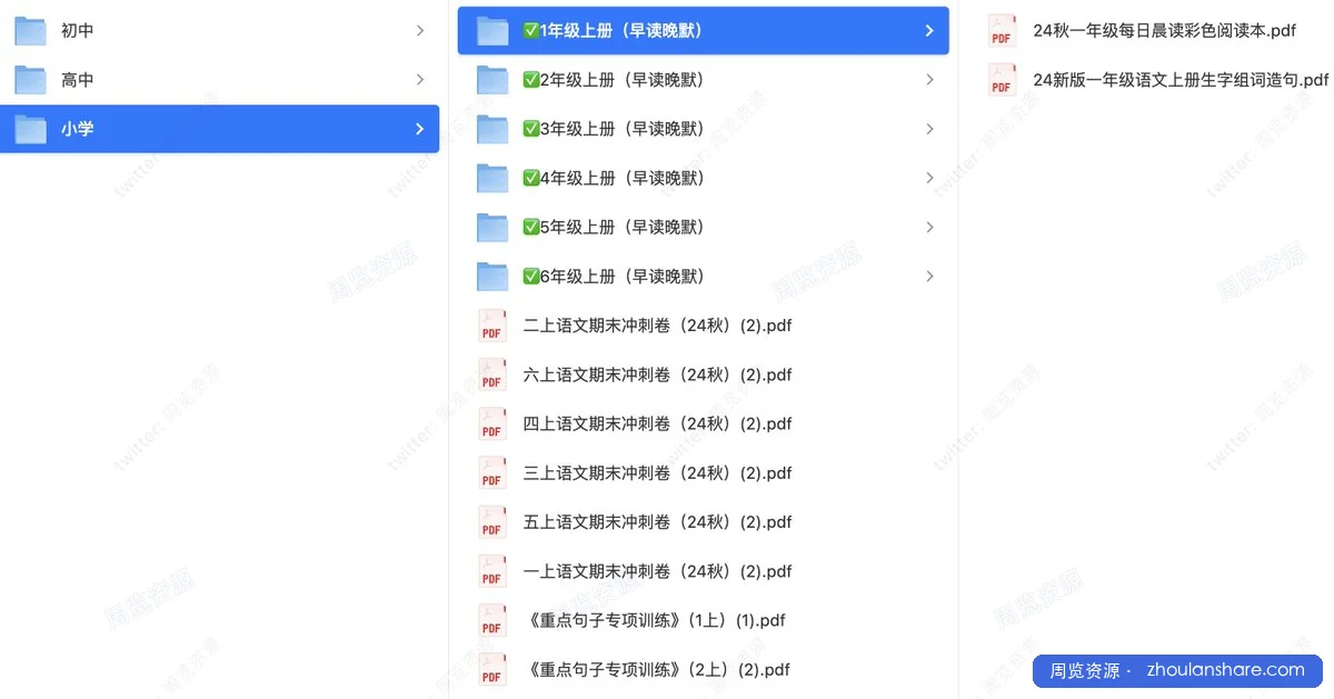 小学、初中、高中学习资料