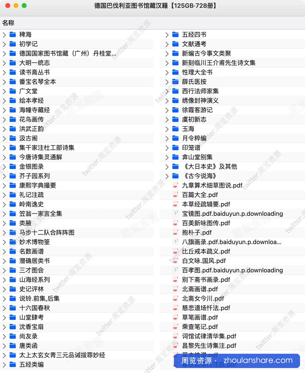 德国巴伐利亚图书馆藏汉籍【125GB·728册】