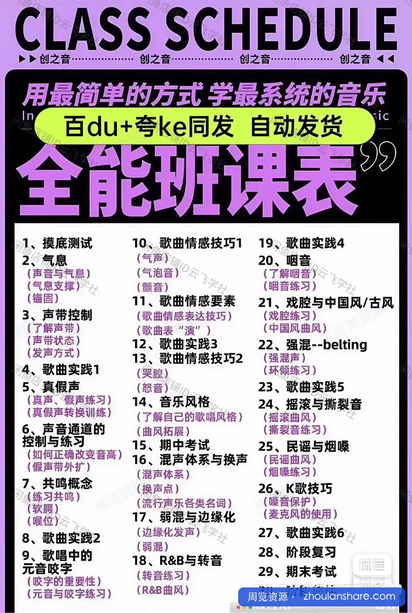 Jason 杰森老师｜易趣声乐全能班（三阶段）