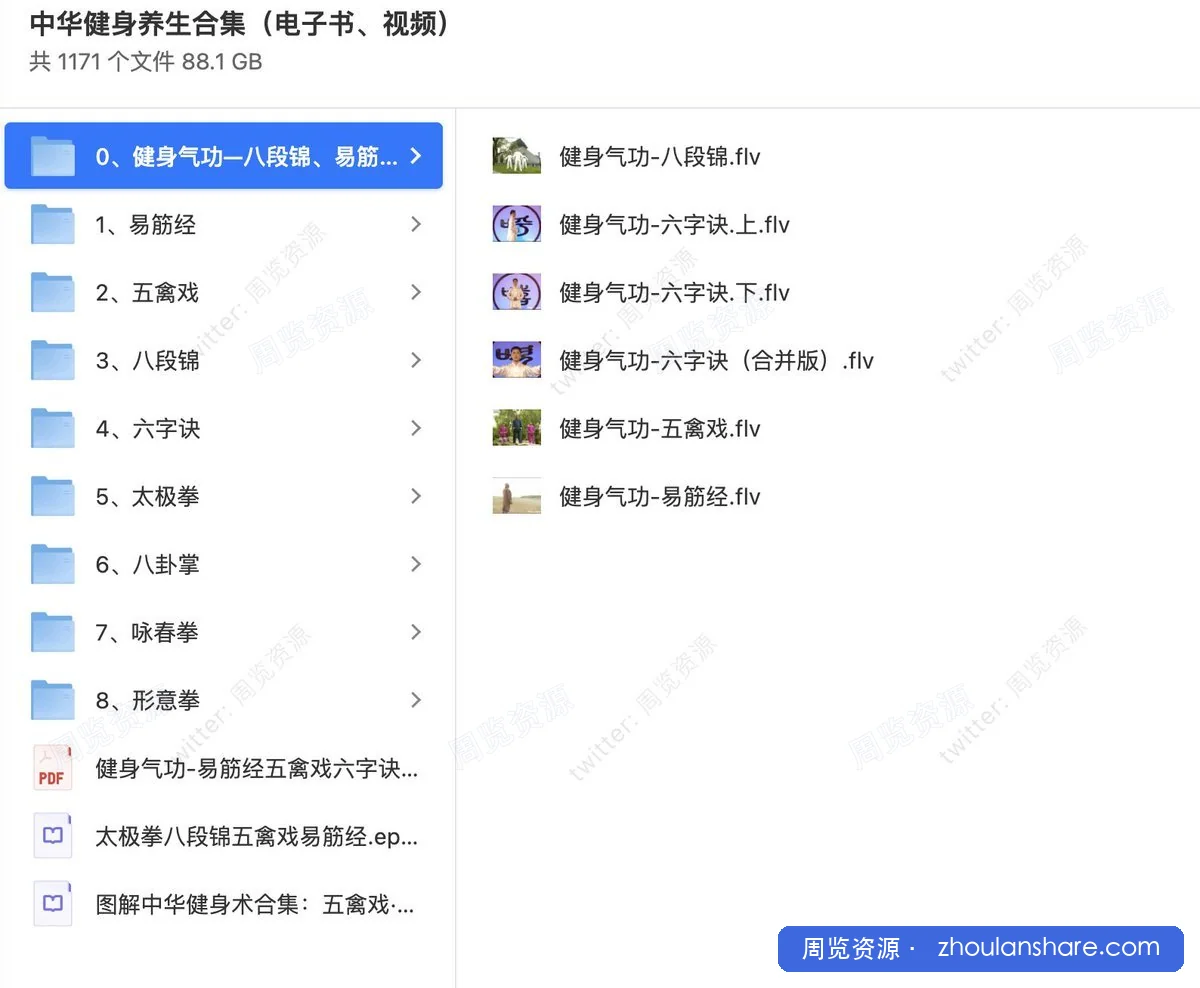 中华健身养生合集（电子书、视频）